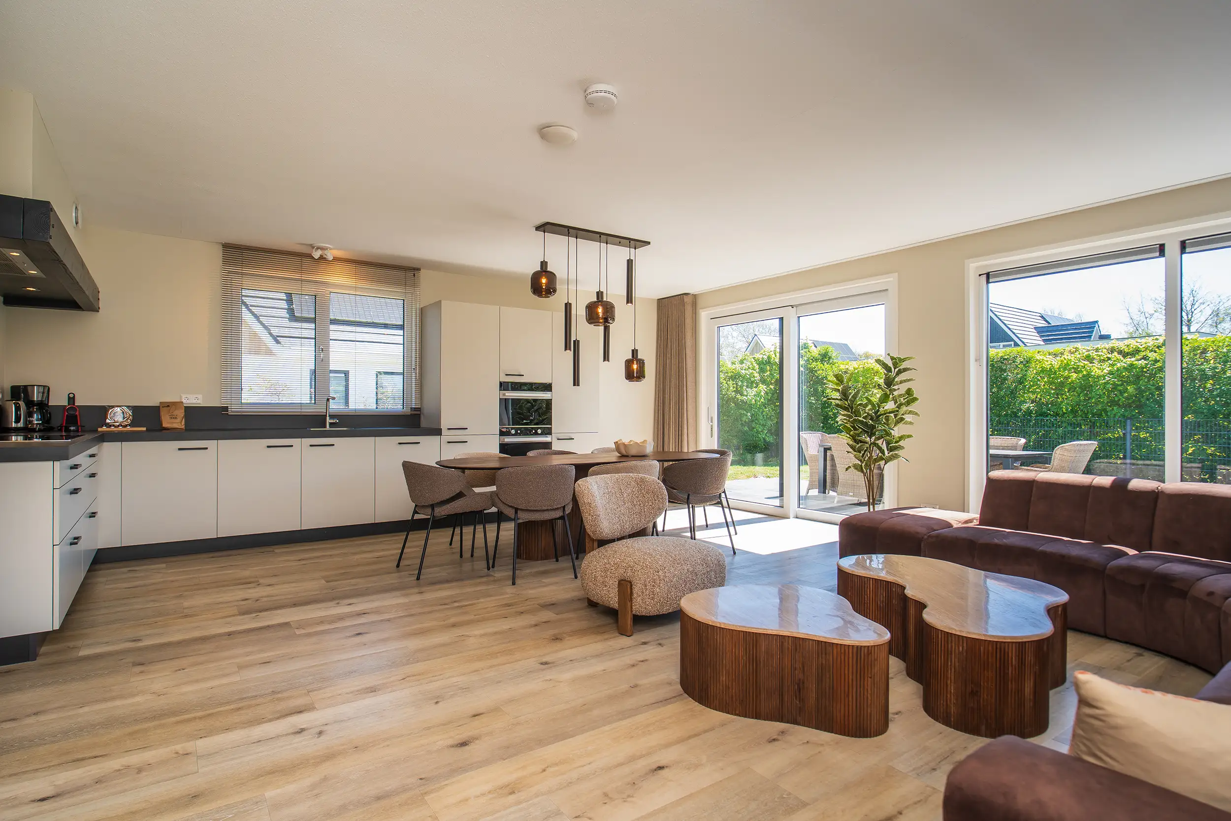 Open keuken en eetruimte van Villa 21 nabij De Koog